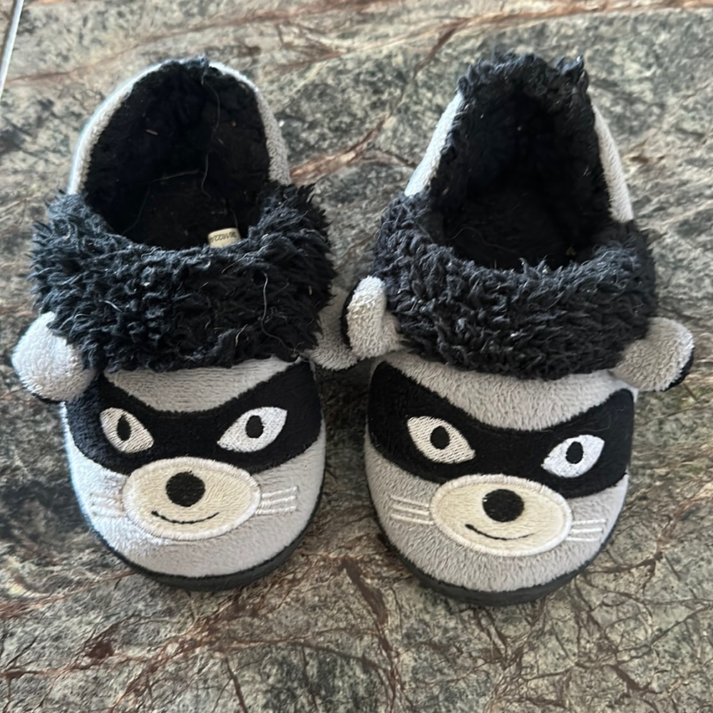 Toddler Raccoon slippers